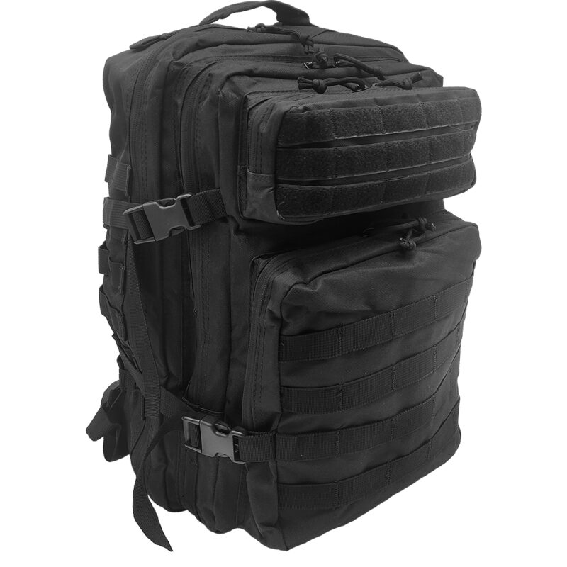 Unisex Σακίδιο Πλάτης Tactical 36lt, Με Πολλές Θήκες - Μαύρο