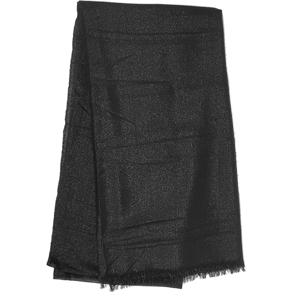 Γυναικεία Εσάρπα/Πασμίνα Για Βραδινές Εμφανίσεις - Μεγάλη - Δίχτυ/Γάζα - Μαύρο Σκούρο