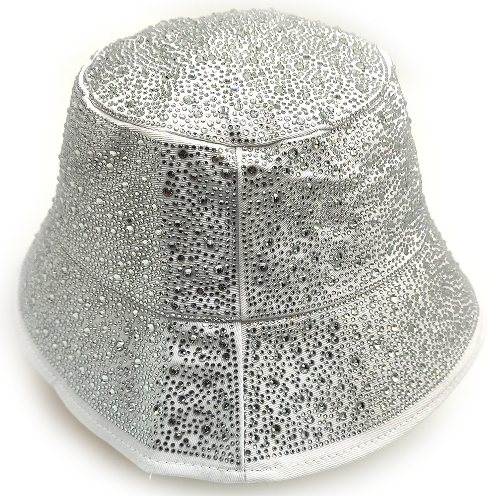 Καπέλο Γυναικείο Με Στρας, Κώνος, Βαμβακερό - Ασημί