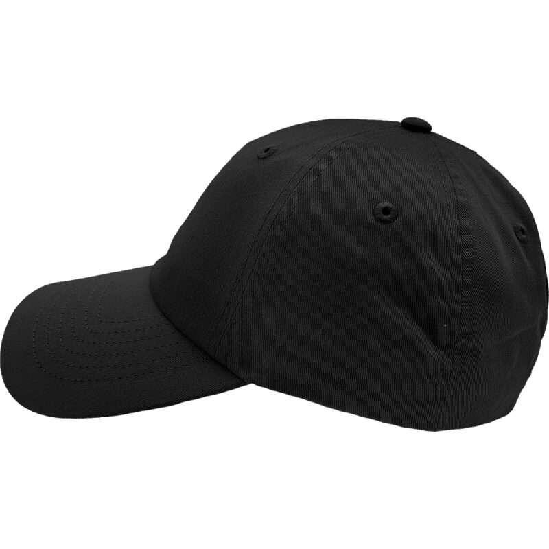 Unisex Καπέλο Jockey Υφασμάτινο, Βαμβακερό, Ρυθμιζόμενο Μέγεθος Με Χρατς, Μονόχρωμο - Μαύρο