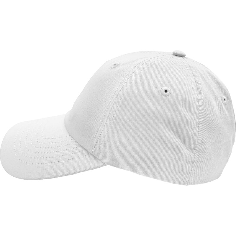 Unisex Καπέλο Jockey Υφασμάτινο, Βαμβακερό, Ρυθμιζόμενο Μέγεθος Με Χρατς, Μονόχρωμο - Άσπρο