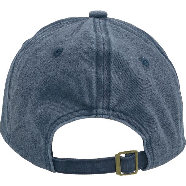 Unisex Καπέλο Jockey Πετροπλυμένο, Υφασμάτινο Βαμβακερό Με Ρυθμιζόμενο Μέγεθος,  "NY - New York" - Μπλε