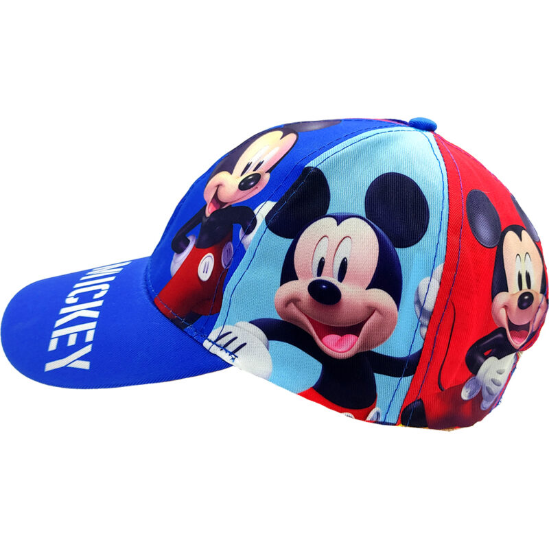 Παιδικό - Βρεφικό Καπέλο Jockey Υφασμάτινο Mickey Mouse Με Έντονα Χρώματα, 51 - Μπλε