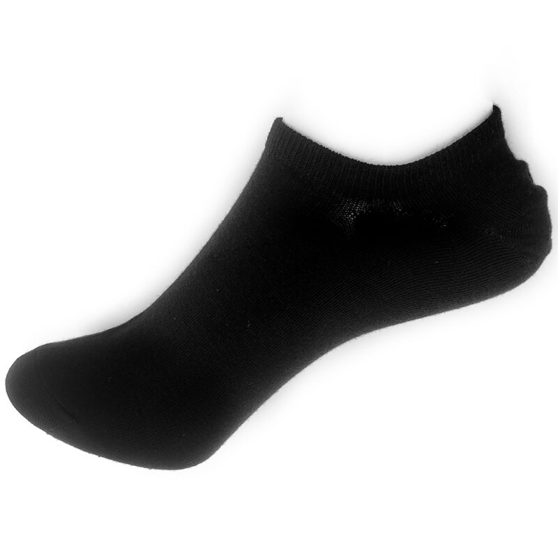 Unisex Κάλτσες Βαμβακερές, Σοσόνια Μονόχρωμα, 1 Ζευγάρι, Νο.36-41, Μαύρo