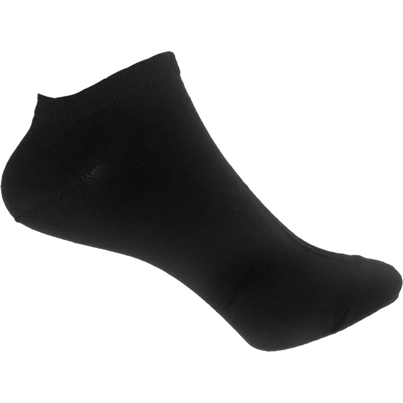 Unisex Κάλτσες Κοντές, Βαμβακερές, Μονόχρωμες, 1 Ζευγάρι, Νο.36-41, Μαύρo