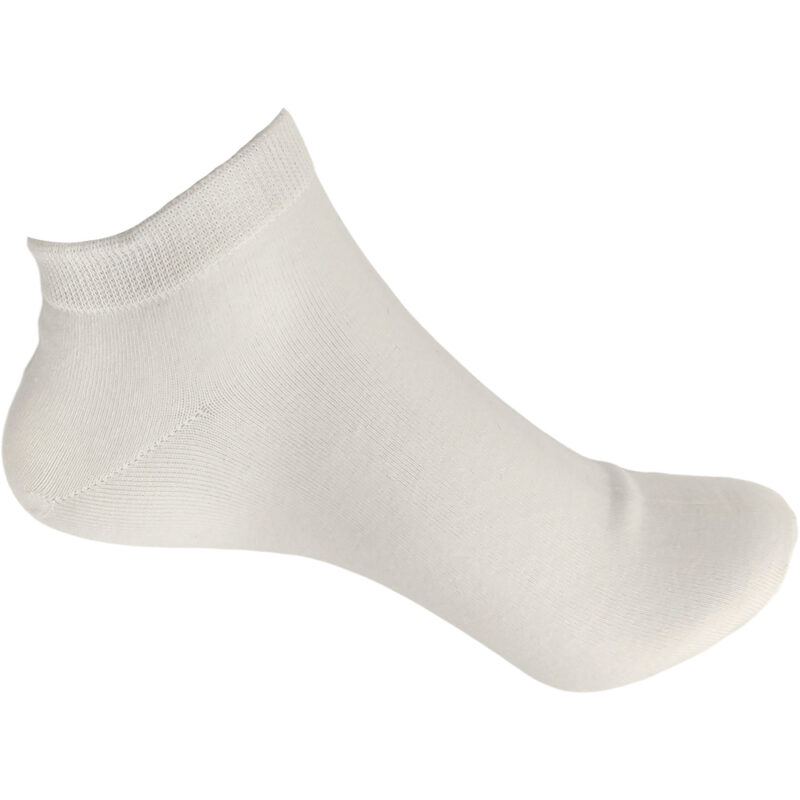 Unisex Κάλτσες Κοντές, Βαμβακερές, Μονόχρωμες, 1 Ζευγάρι, Νο.36-41, Άσπρες