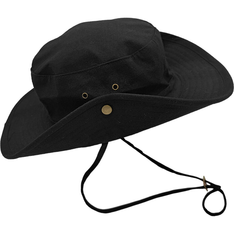 Καπέλο Unisex Safari, Στυλ Bucket, Βαμβακερό, 59 - Μαύρο