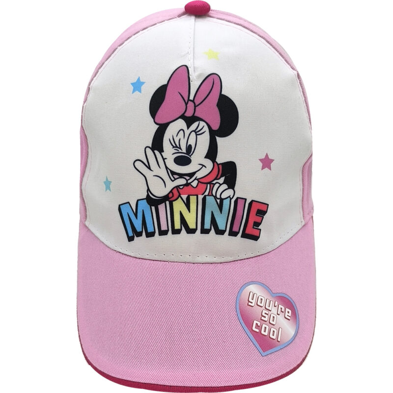 Παιδικό Καπέλο Jockey Υφασμάτινο Με Σχέδιο Minnie Mouse, 52 - Ροζ