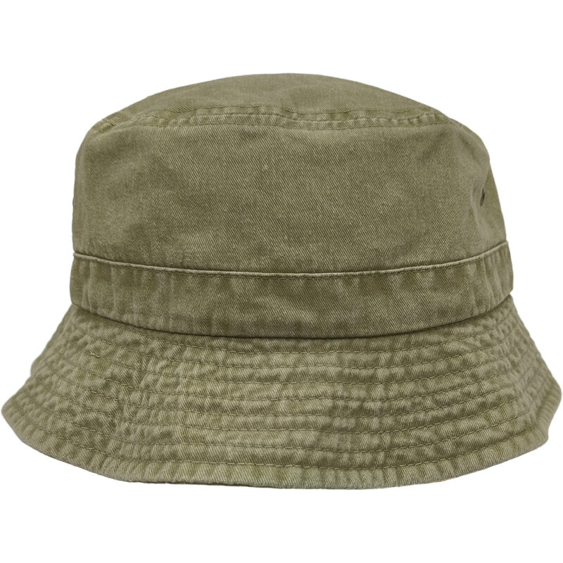 Καπέλο Unisex Bucket Πετροπλυμένο, Βαμβακερός Κώνος, 58 - Λαδί