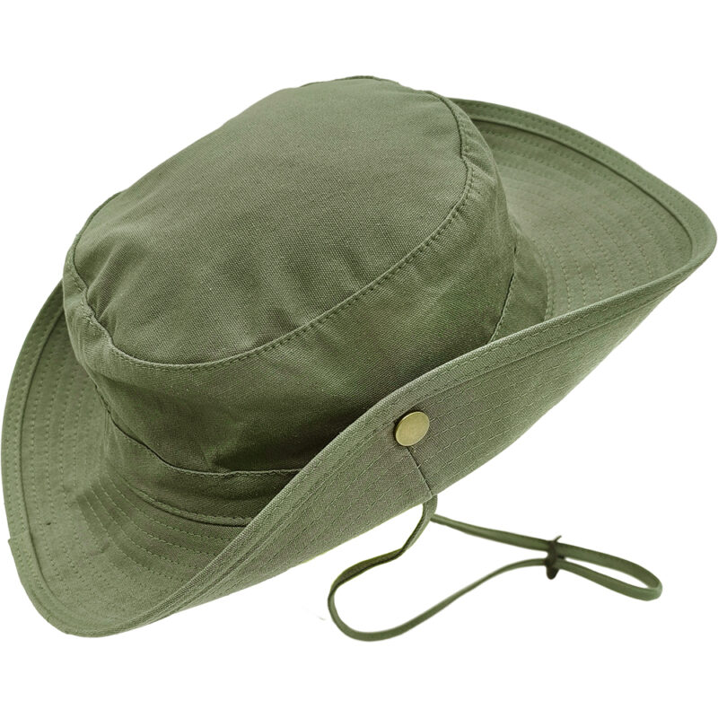 Καπέλο Unisex Safari, Στυλ Bucket, Βαμβακερό, 58 - Πράσινο Λαδί