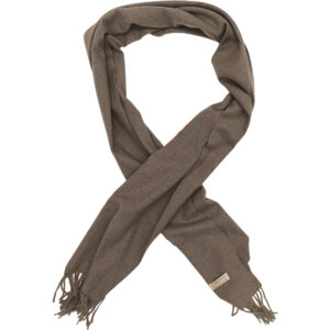 Ανδρικό Κασκόλ Μακρύ Κλασσικό, Κασμίρ, Μονόχρωμο - Καφέ Ανοιχτό