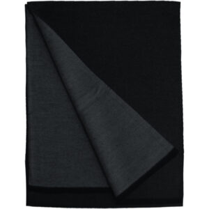 Ανδρικό Κασκόλ Κλασσικό, Δύο Όψεων, Μαύρο Με Γκρι Σκούρο