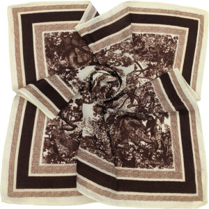 Γυναικείο Μαντήλι Λαιμού Χειμερινό Με Σχέδιο Ζούγκλα - Καφέ