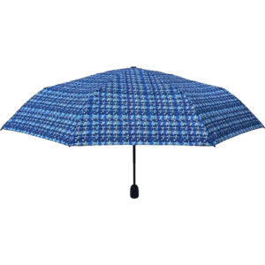 Γυναικεία Ομπρέλα Βροχής Σπαστή, Open/Close Αυτόματη Με Σχέδιο - Μπλε