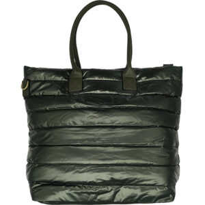 Γυναικεία Τσάντα Puffer Ώμου & Χιαστί, Μεγάλη, Με Εξωτερική Θήκη, Πράσινο 2