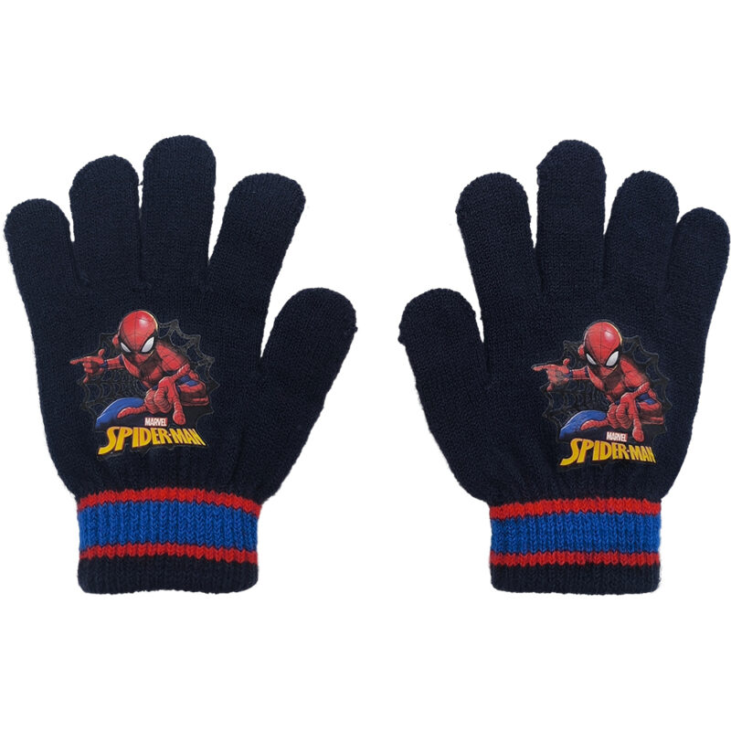 Παιδικά Γάντια Πλεκτά Classic, Spideman, One Size, Μπλε Σκούρο