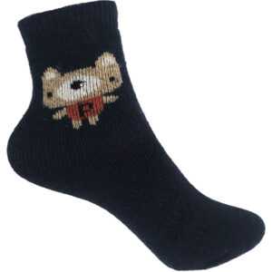 Παιδικές Κάλτσες Πετσετέ, Μακριές, Βαμβακερές, Με Σχέδιο Ζωάκι, 1 Ζευγάρι, Νο.24-29, Μπλε Σκούρο