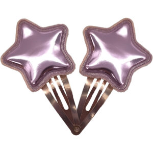 Σετ Παιδικά Κοκαλάκια, Μεταλλικά Πιαστράκια, Αστέρια, Ροζ