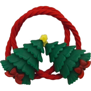 Σετ Παιδικά Λαστιχάκια Χριστουγεννιάτικα, Κοκαλάκια, Έλατο- Κόκκινο