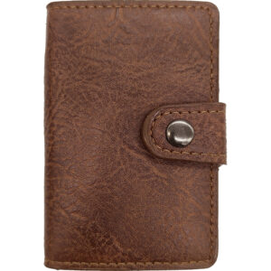 Unisex Πορτοφόλι Μικρό Με Θήκη Για Κάρτες & Μηχανισμό Slide - Ταμπά