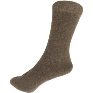 Ανδρικές Κάλτσες Πετσετέ Στρατιωτικές, Μάλλινες, Μονόχρωμες, 1 Ζευγάρι, Νο.41-46, Καφέ Ανοιχτό