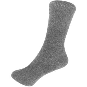 Ανδρικές Κάλτσες Πετσετέ Στρατιωτικές, Μάλλινες, Μονόχρωμες, 1 Ζευγάρι, Νο.41-46, Γκρι Ανοιχτό