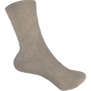 Γυναικείες Κάλτσες Χνουδωτές Μακριές, Μονόχρωμες Με Ανάγλυφο Σχέδιο, 1 Ζευγάρι, Νο.36-41, Καφέ Ανοιχτό