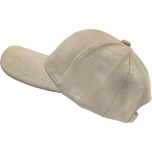 Γυναικείο Καπέλο Jockey Suede, Ρυθμιζόμενο Μέγεθος, Μπεζ
