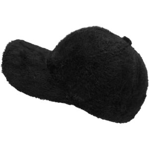 Γυναικείο Καπέλο Jockey Γούνινο, Ρυθμιζόμενο Μέγεθος, Μαύρο 2