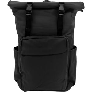 Unisex Σακίδιο Πλάτης Rolltop, Μεγάλο, Αδιάβροχο Με Ανατομική Πλάτη, 27lt - Μαύρο