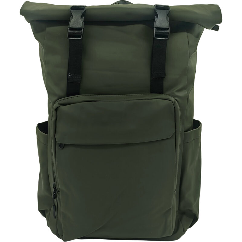 Unisex Σακίδιο Πλάτης Rolltop, Μεγάλο, Αδιάβροχο Με Ανατομική Πλάτη, 27lt - Πράσινο Λαδί