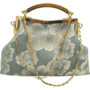 Γυναικείο Τσαντάκι Clutch, Βραδινό, Vintage Με Χρυσό Κέντημα - Βεραμάν