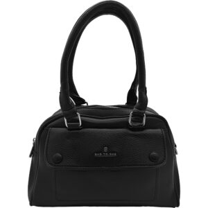 Γυναικεία Τσάντα Χειρός/Χιαστί, Αποσπώμενο Ιμάντα & Μεγάλες Λαβές Χειρός, Μαύρο