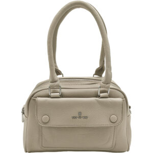 Γυναικεία Τσάντα Χειρός/Χιαστί, Αποσπώμενο Ιμάντα & Μεγάλες Λαβές Χειρός, Ανοιχτό Μπεζ