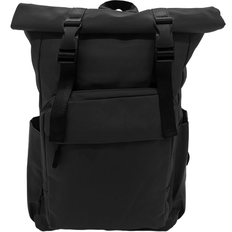 Unisex Σακίδιο Πλάτης Rolltop, Μεσαίο, Αδιάβροχο Με Ανατομική Πλάτη, 15lt - Μαύρο
