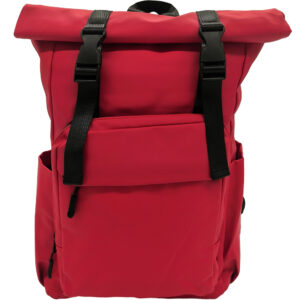 Unisex Σακίδιο Πλάτης Rolltop, Μεσαίο, Αδιάβροχο Με Ανατομική Πλάτη, 15lt - Κόκκινο Έντονο