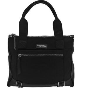 Γυναικεία Τσάντα Χειρός, Μεγάλη, Καλοκαιρινή, Με Αποσπώμενο Λουρί-Ιμάντα, Μαύρο