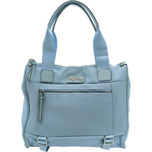 Γυναικεία Τσάντα Χειρός, Μεγάλη, Καλοκαιρινή, Με Αποσπώμενο Λουρί-Ιμάντα, Γαλάζιο
