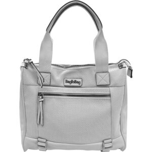 Γυναικεία Τσάντα Χειρός, Μεγάλη, Καλοκαιρινή, Με Αποσπώμενο Λουρί-Ιμάντα, Άσπρο