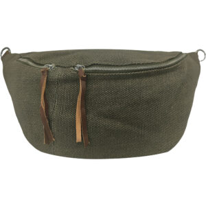 Γυναικεία Τσάντα Χιαστί / Ώμου, Πολύ Μεγάλη Μπανάνα Στήθους, Στυλ Boho Από Γιούτα, Λαδί