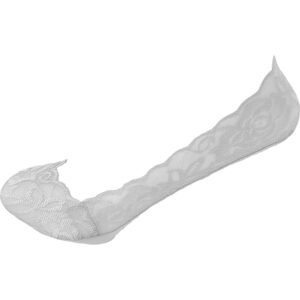 Γυναικεία Καλτσάκια Σουμπά, Σοσόνια Δαντέλα Με Βαμβακερή Πατούσα & Σιλικόνη Σε Όλο Το Τελείωμα, 1 Ζευγάρι, Νο.36-41, Άσπρο