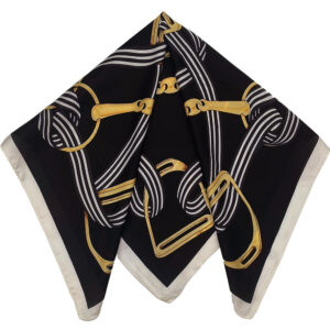 Unisex Μαντήλι Λαιμού Με Σχέδιο Κορδέλα Με Αναβολείς - Μαύρο