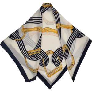 Unisex Μαντήλι Λαιμού Με Σχέδιο Κορδέλα Με Αναβολείς - Κρεμ