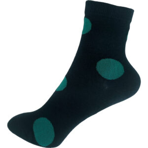 Παιδικές Κάλτσες Βαμβακερές, 1 Ζευγάρι, Με Πουά Σχέδιο, Νο.24-29, 4-8 Ετών, Μπλε Σκούρο