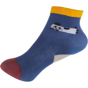 Παιδικές Κάλτσες Βαμβακερές, 1 Ζευγάρι, Με Έντονα Χρώματα Νο.12-16, 0-6 Μηνών, Μπλε