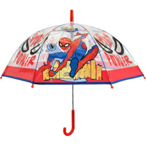 Παιδική Ομπρέλα Βροχής Μπαστούνι, SpiderMan - Κόκκινο