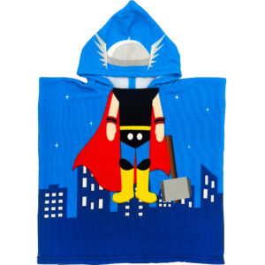 Παιδικό Πόντσο Θαλάσσης Με Σχέδιο Υπερήρωα Thor, Μπλε
